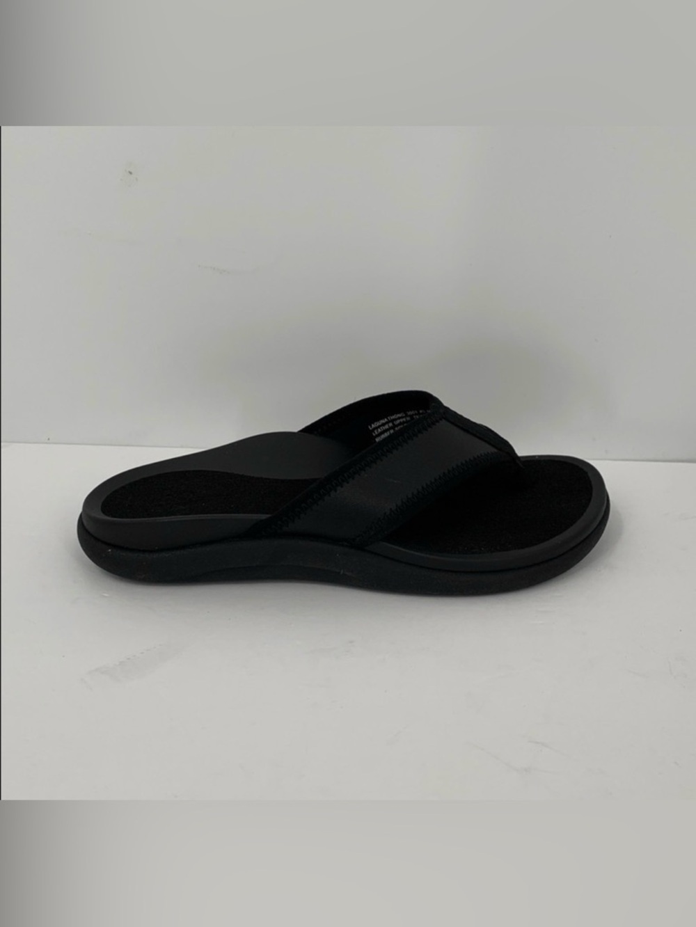 ABEO Laguna thong flipflop sandals shoe thong black leather comfort women new 5